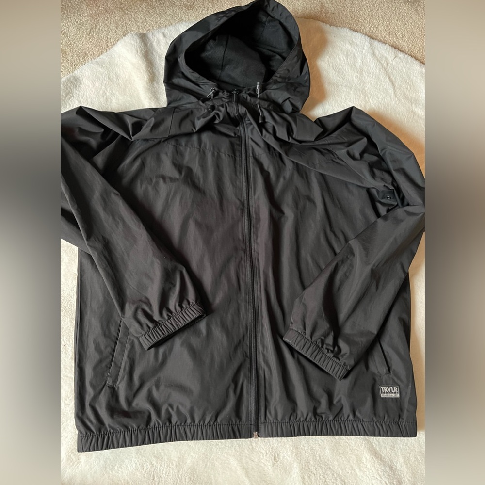 Men's Black Hooded Jacket